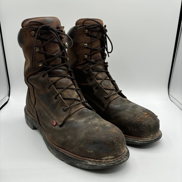 Red‎ Wing Shoes Steel Toe Working Boots Men's 10.5 EE 4200 Waterproof READ